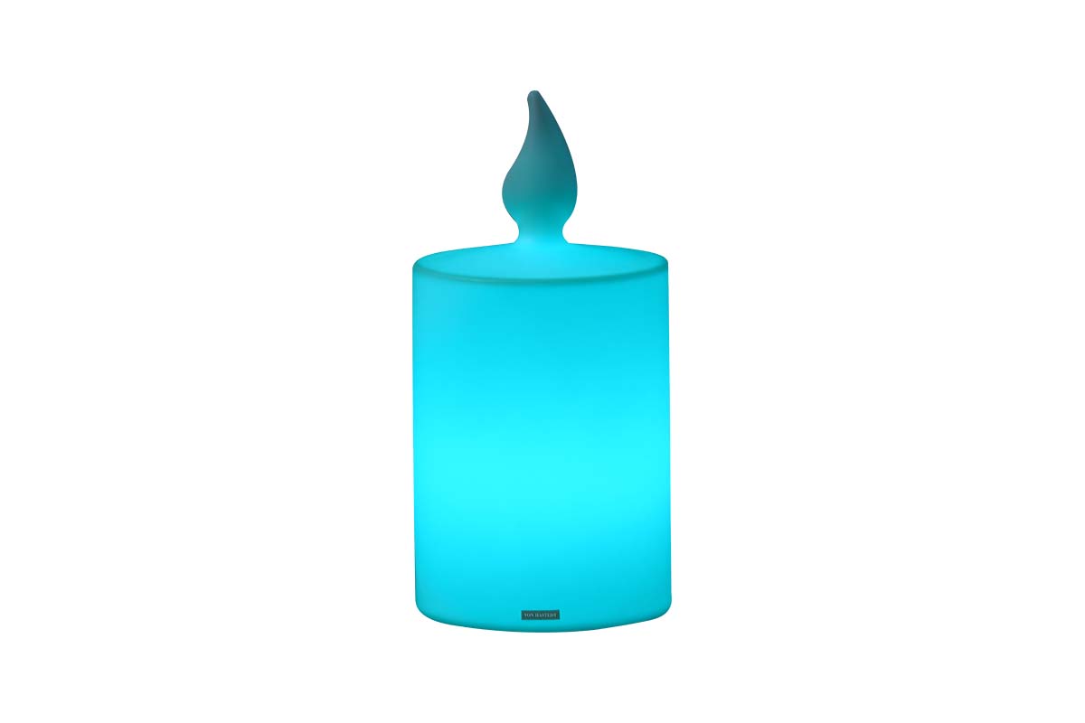 Pro Candle Beleuchtung cyan